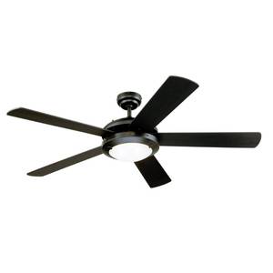 lot 1891 image: Westinghouse Lighting 7224200 Comet Indoor Ceiling Fan with Light, Matte Black