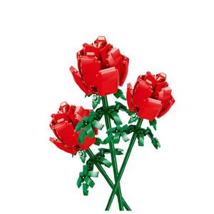 lot 1908 image: Crabegg Roses Artificial Flowers Building Set  Patented Design  Gift for Teen Girls Boyfriend Adults Anniversary Birthday