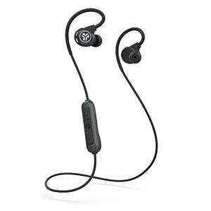 lot 1914 image: JLab Fit Sport 3 Wireless Fitness Earbuds, Black, Bluetooth 4.2, 6 Hour Battery Life, Flexible Memory Wire IP55 DustSweat Proof Rating, Noise Isolation, Universal Track Controls