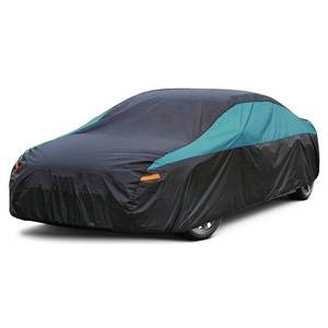 lot 1919 image: GUNHYI Car Cover for Automobiles Waterproof All Weather, Universal Fit Toyota Corolla, Honda Civic, Hyundai Elantra, Nissan Sentra, Mercedes-Benz CLA-Class, Genesis Coupe etc, SMALL CUT SEE PHOTOS.