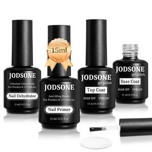lot 60367 image: JODSONE 4 Bottles of 15 Capacities of Nail Dehydrator Nail Primer Base Top Coat Long Lasting and Easy to Apply Large Bottle