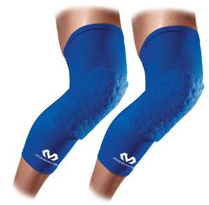 lot 60381 image: McDavid Hex Knee Compression Sleeves, Pull-On Padded Protection, Moisture Wicking (1 Pair)