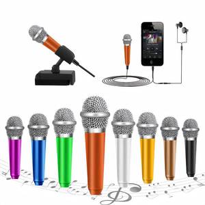 lot 60424 image: JeMii Mini Microphone,Tiny Microphone,Phone Microphone, Asmr Microphone,Mini Karaoke Microphone,forVoiceRecording Chatting and Singing on iPhone,Android,PC(Orange)