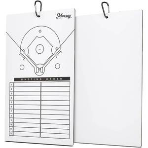 lot 60430 image: Murray Sporting Goods Baseball Dry Erase Coaches Clipboard  Double-Sided Baseball Lineup Clipboard Dry Erase White Board  Baseball & Softball Gift for Coach