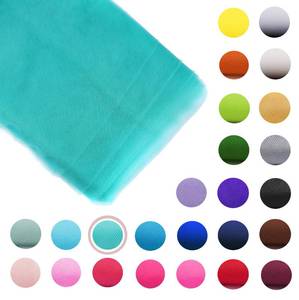 lot 60445 image: Craft And Party, Aqua Fabric Tulle Roll 54 Inch by 40 Yards (120 ft) Fabric Tulle Bolt for DIY Tutu Skirt, Wedding and Decoration (Aqua)