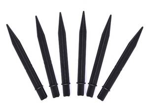 lot 60483 image: Aliotech 6Pcs 8.25 Inch Reinforced Ground Spikes, Solar Lights Spikes, ABS Plastic Lights Replacement Stakes, Ideal for Solar Pathway Lights Garden Lights Torch Lights(Inside Diameter 0.83 Inches)