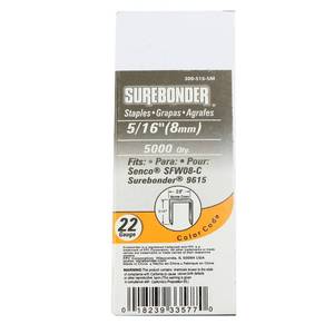 lot 60498 image: 300-516-5M Narrow Crown 22 Gauge Upholstery Staples - 516 Length - 5000 Count
