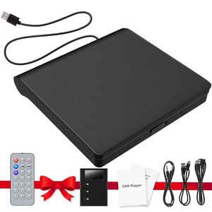 lot 60506 image: Jimtour Portable External CD Player for Car, New Universal Car CD Player for Car Without CD Player, USB CD Player for Car USB AUX Port, Plugs into Car Laptop TV - with Extra USB Cable and Audio Kit - Retail $114.92