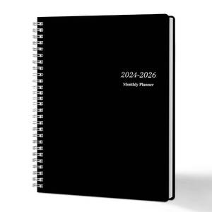 lot 60508 image: TREES Monthly Calendar Planner from Jan 2024 - Dec 2025, Office & School Personal Work Planner 7.4 X 9.4 with Habit Tracker,Goals,Summary, 24 Monthes Calendar Organizer Notebook for Planning