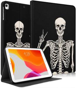 lot 60512 image: Uppuppy for iPad 5th6th Generation Case, for Apple iPad Air 1st2nd Gen, for iPad Pro 9.7 Inch Case Cute Kids Boy Women Teen Girls Folio Fun Funny Skeleton Design Cover for iPad 56, Air 12, Pro 9.7