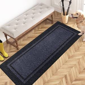 lot 60517 image: PURRUGS Dirt Trapper Door Mat 24 x 60, Non-SlipSkid Machine Washable Entryway Rug, Shoes Scraper, Area Rug, Super Absorbent Welcome Mat for Muddy Wet Shoes and Paws, Bluish Grey & Charcoal