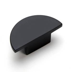 lot 60522 image: KOPPALIVE 2 Pack Solid Brass Dresser Drawer Pulls,Semicircle Kitchen Cabinet Knobs and Handles, Matte Black Knobs for Cabinet and Drawer, Modern Copper Furniture Hardware, Polished Finish