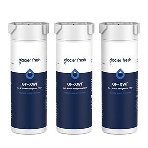 lot 60524 image: GLACIER FRESH XWF Replacement for GE XWF Refrigerator Water Filter Pack of 3