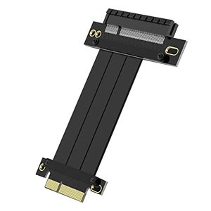 lot 60531 image: 10Gtek PCIE 3.0 Extension Cable, X8 to X4, F to M, Straight to Straight, Cable Length 14cm, P332FM1115