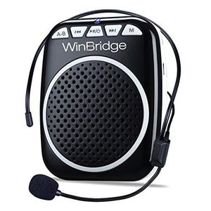 lot 60534 image: WinBridge WB001 Portable Voice Amplifier with Headset Microphone Personal Speaker Mic Rechargeable Ultralight for Teachers, Elderly, Tour Guides, Coaches, Presentations, Teacher