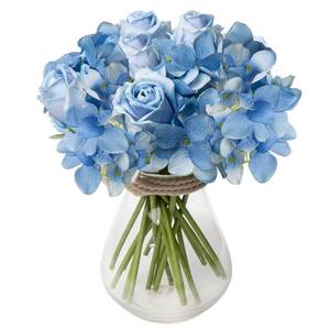 lot 60535 image: DILATATA 12 Pcs Artificial Rose Flower 9 inch Fake Silk Roses Stem Faux Rose Flowers for DIY Wedding Arrangement Bridal Bouquet Centerpiece Home Decor Cream Silk Flowers