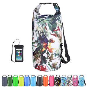 lot 60576 image: OMGear Waterproof Dry Bag Backpack Waterproof Phone Pouch 40L30L20L10L5L Floating Dry Sack for Kayaking Boating Sailing Canoeing Rafting Hiking Camping Outdoors Activities (camouflage1, 10L)