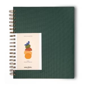 lot 60577 image: Anecdote 2024 Planner. 8.5 x 10 Spiral-Bound Weekly, Monthly and Daily Planner 2024-2025 features a Library Buckram Cover, Brass Spiral and A4 Size Bleed-Resistant Paper Organize All 52 Weeks.