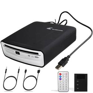 lot 60585 image: Portable CD Player for Car,USB External Car Universal CD Player Compatible with Car Laptop Desktop TV Mac Computer - Plug and Play USB Port AUX Port - Retail $95.93