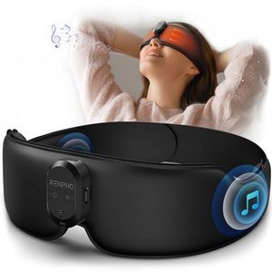 lot 60602 image: RENPHO Heated Sleep Mask with Bluetooth Headphone,Fathers Day Gift for Dad, 3D Electric Cordless Aroma Eye Mask for Side Sleepers, Warm Compress Eye Mask for Relaxation & Meditation, Ideal Gifts