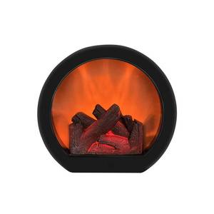lot 60611 image: Ragyzity Fireplace Lanterns Decorative Flameless Portable Led Lantern, Fireplace Light LED Simulation Log Flame Effect, Touch Switch Simulation Flame LED Fireplace Lantern for Home Christmas Decor
