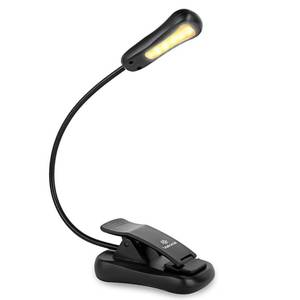 lot 60628 image: Vekkia Rechargeable 3000K LED Book Light, Easy Clip on Reading Lights for Reading in Bed. Perfect for Readers.