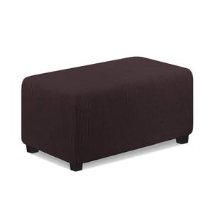 lot 60640 image: TAOCOCO Ottoman Cover Rectangular Storage Ottoman Slipcover Stretch Footrest Stool Covers Furniture Protectors Spandex Jacquard Fabric with Elastic Band Chocolate