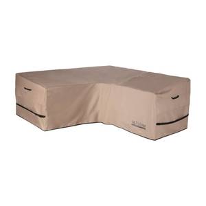lot 60656 image: ULTCOVER Patio V-Shaped Sofa Cover Waterproof for 5-Seater Outdoor Sectional Furniture Couch 85 inch Wide