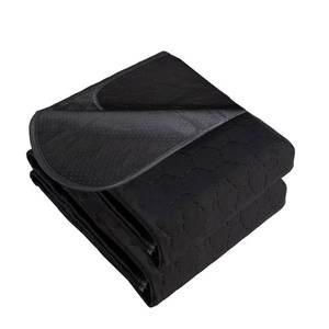lot 60683 image: RIQINXIN Non-Slip Absorbent Incontinence Bed Pads Reusable Washable Incontinence Underpads Waterproof 35x60in Bed Pads Black Pee Pads for Adults Children Elderly Sofa 2Pcs