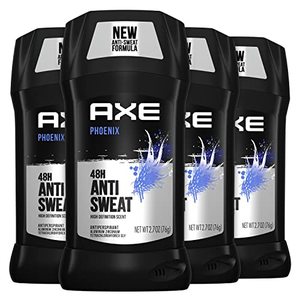 lot 60687 image: AXE Antiperspirant Deodorant for Men Phoenix 4PK 48H Sweat & Odor Protection for Long Lasting Freshness, Crushed Mint & Rosemary Mens Deodorant 2.7 oz