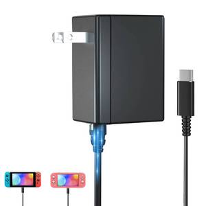 lot 60712 image: Switch Charger for Nintendo Switch, AC Power Charger Cable Adapter with Nintendo Switch Lite OLED and Android Mobile Phone Charger, 5FT USB Type C Charger Cable for Switch Support TV Dock Mode