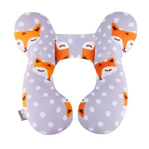 lot 60728 image: KAKIBLIN Baby Travel Pillow, Upgraded Baby Neck Pillows for Car Seat Toddler Head and Neck Support Pillow for Car Seat, Pushchair (Gray Fox)