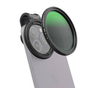lot 60759 image: SmallRig 52mm Magnetic Variable ND Filter Kit, ND2-ND32 (1-5 Stops) VND Filter with Universal Magnetic Filter Ring, No X Cross HD Optical Glass Neutral Density Filter Kit for Phone- 4387