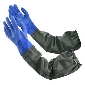 lot 60763 image: MUMUKE Extra-long 28 Rubber Gloves, RubberGloves,waterproofing long rubber gloves heavy dutyaquarium gloves
