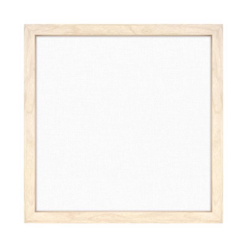 lot 48851 image: MCS Floating Canvas Frame, Art Frames for Canvas Paintings with Adhesive Fasteners and Hanging Hardware, Natural Woodgrain, 12 x 12 Inch