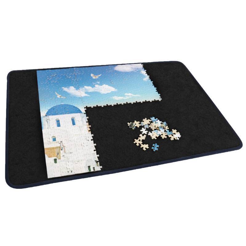 lot 48871 image: Becko Jigsaw Puzzle Board Portable Puzzle Mat for Puzzle Storage Puzzle Saver, Non-Slip Surface, Up to 1000 Pieces (Black)