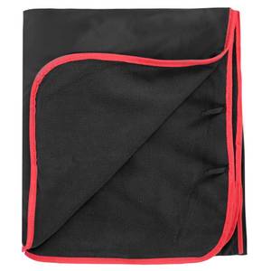 lot 7661 image: REDCAMP Large Waterproof Stadium Blanket for Cold Weather, Soft Warm Fleece Camping Blanket Windproof for Outdoor Sports, BlueRed (Outer BlackInner Black)