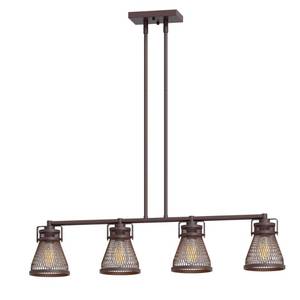 lot 7686 image: Inlight Industrial Chandelier 3-Light Fixtures for Dining Room, Oil Rubbed Bronze, , Farmhouse Adjustable Height Hanging Chandelier for Kitchen Island, Bulb Not Included, ETL Listed, IN-0331-3-BZ
