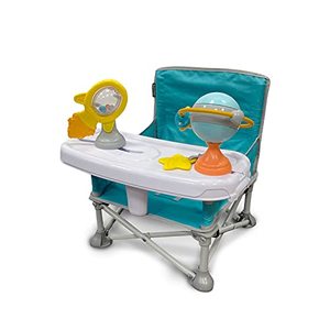 lot 7692 image: Summer Infant Pop ��N Sit Eat ��N Play - Baby Pop Up Chair for Meals and Playtime with Removable Tray and Toys, Portable Booster Folds for Travel