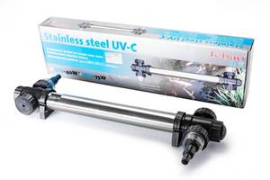 lot 7711 image: Jebao STU-75 Stainless Steel Pond and Aquarium Clarifier, 75-watt