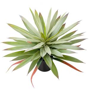 lot 7731 image: Briful Fake Plants 17.3 Inch Artificial Yucca Potted Plants Faux Agave Succulent Agave Plants for Home Decor Indoor Outdoor Office Porch Table Desk Bedroom (Green)