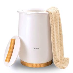 lot 7732 image: Keenray Towel Warmers, Luxury Bucket Towel Warmer, Large Towel Warmer for Bathroom, Auto Shut Off, Fits Up to Two 40X70 Oversized Towels, Bathrobes, Blankets, PJs and More, CL1