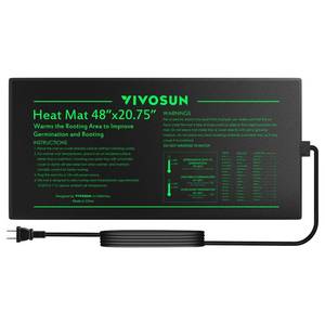 lot 7733 image: VIVOSUN Durable Waterproof Seedling Heat Mat 48 x 20.75 UL & MET-Certified Warm Hydroponic Heating Pad for Germination, Indoor Gardening, Greenhouse