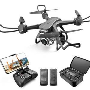 lot 15314 image: 4DV14 Drone with Camera for Adults 1080P,2.4G FPV HD Live Video Remote Control Helicopter Toys Gifts,Altitude Hold,Gravity Sensor,Trajectory Flight,3D Flip,Gesture Control,2 Batterys