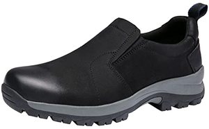 lot 15315 image: Jousen Mens Jungle Moc Casual Loafers Leather Slip-on Walking Shoes Size 9 (AMY834A Black 09)