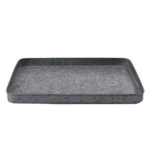lot 15323 image: Rectangular Galvanized Metal Tray Vintage Bathroom Storage Home Decorative Centerpiece Table,Farmhouse Look Rustic Accessories