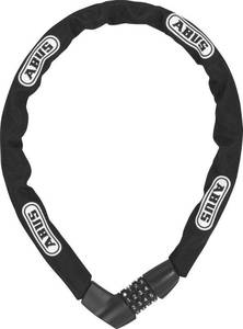 lot 15325 image: ABUS 1385 Tresor Combo Chain Lock, 85cm Length7mm Diameter Square, Black