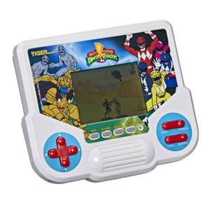 lot 15405 image: (APPEARS NEW, POWERS ON) Hasbro Gaming Tiger Electronics Mighty Morphin Power Rangers Electronic LCD Video Game, Retro-Inspired Edition, Handheld 1-Player Game, Ages 8 and Up