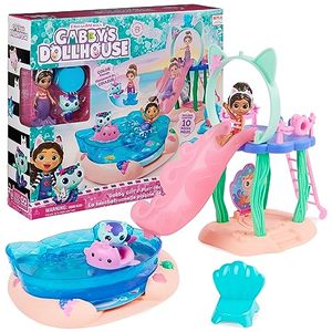 lot 15412 image: Gabby�s Dollhouse, Purr-ific Pool Playset with Gabby and MerCat Figures, Color-Changing Mermaid Tails and Pool Accessories Kids Toys for Ages 3 and Up (MISSING Gabby figurine)