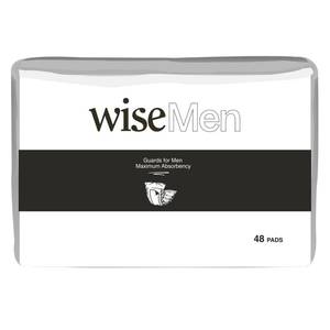 lot 15413 image: Wise Incontinence Pads for Men, Maximum Absorbency (Individually Wrapped) Bladder Leak & Odor Control Mens Shields & Guards, 96 Count (2 Pack of 48)